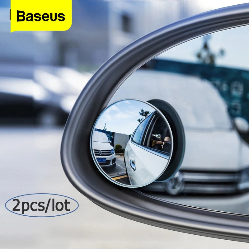Baseus 360 Degree Universal Blind Spot Mirror For Car HOT Sale Frameless Wide Angle Telescopic Inspection Parking Mirror