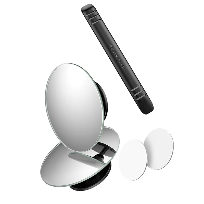 Baseus 360 Degree Universal Blind Spot Mirror For Car HOT Sale Frameless Wide Angle Telescopic Inspection Parking Mirror