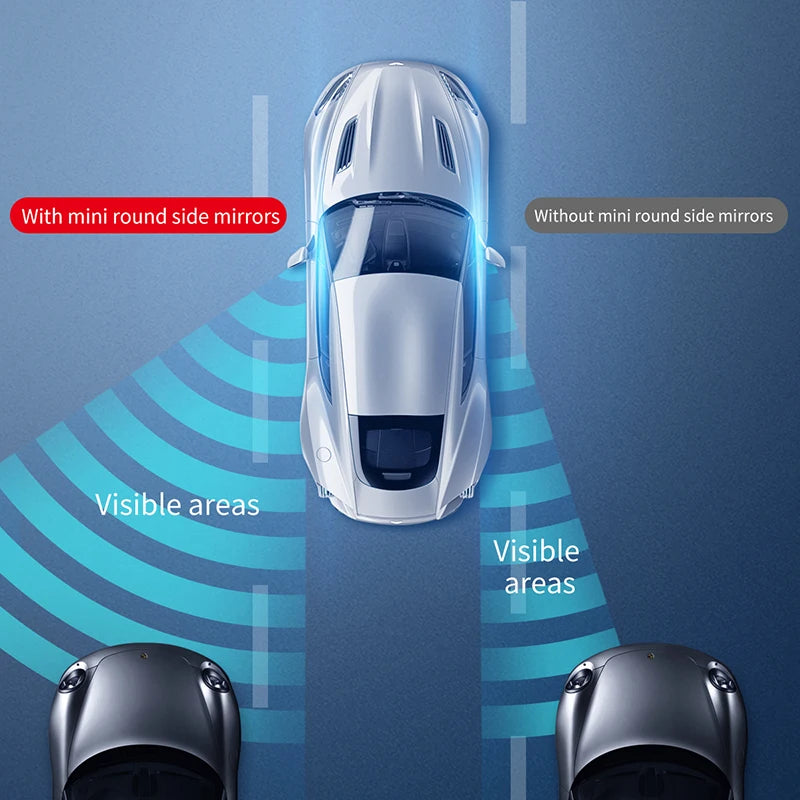 Baseus 360 Degree Universal Blind Spot Mirror For Car HOT Sale Frameless Wide Angle Telescopic Inspection Parking Mirror