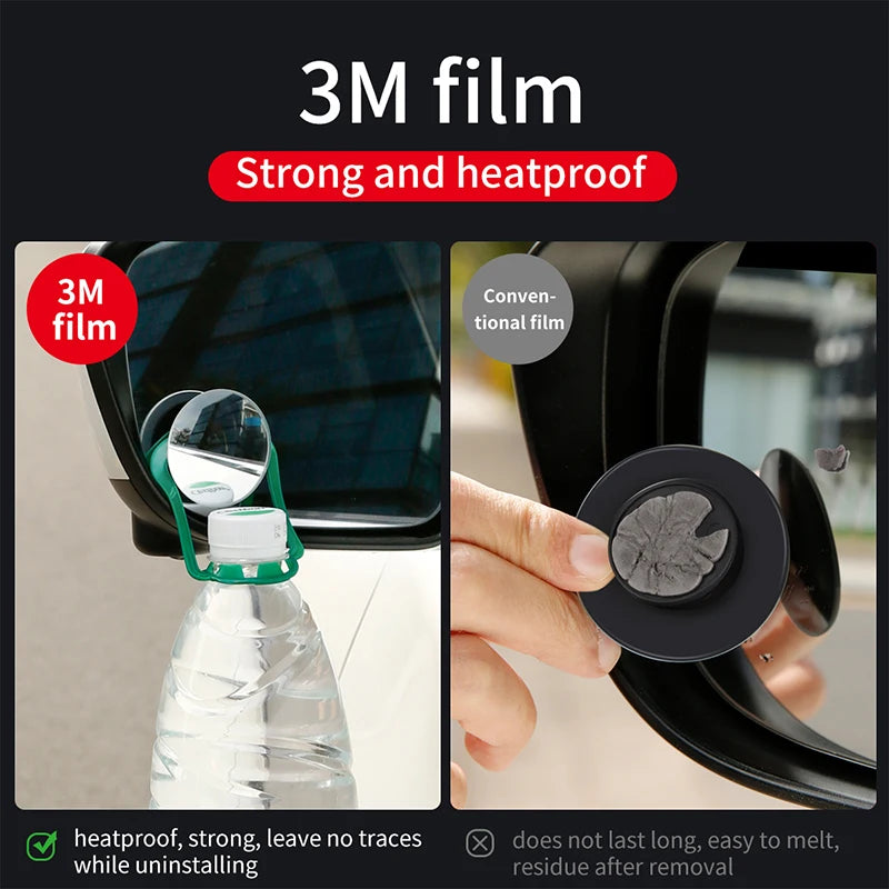 Baseus 360 Degree Universal Blind Spot Mirror For Car HOT Sale Frameless Wide Angle Telescopic Inspection Parking Mirror
