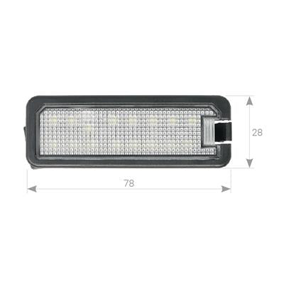 Plafoniere luce targa a LED SEAT/SKODA/VOLKSWAGEN OEM 1K8943021
