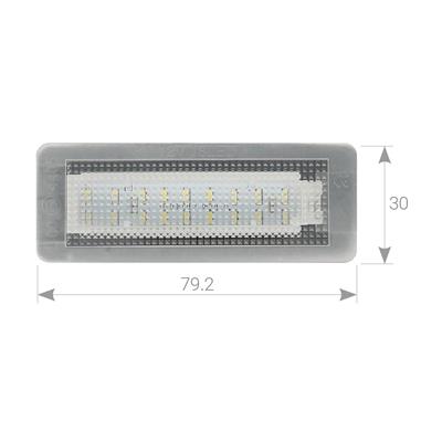 Plafoniere luce targa LED SMART 450/451 DAL 1998 AL 2014OEM A4518200256