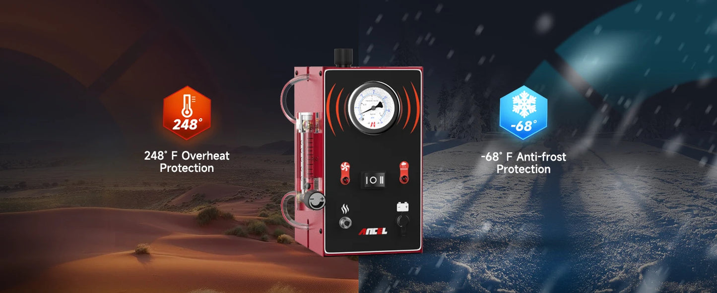 ANCEL S300 Car Smoke Leak Detector Turbo 12V with Pump EVAP Pipe Leak Locator Smoke Generator Diagnostic Tool for Car Motorcycle