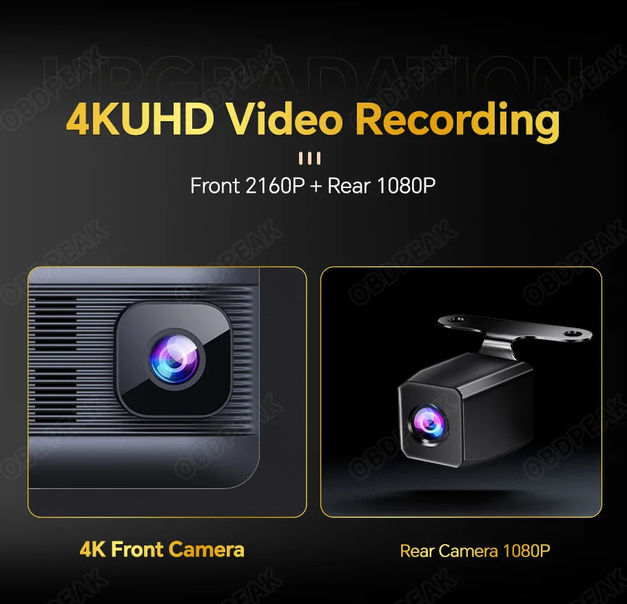 NEW H6 Dashcam 4K GPS WIFI Touch 11.26 Inch Night Vision Car DVR Dash Cam Black box Video recorder Camera Rear View Mirror