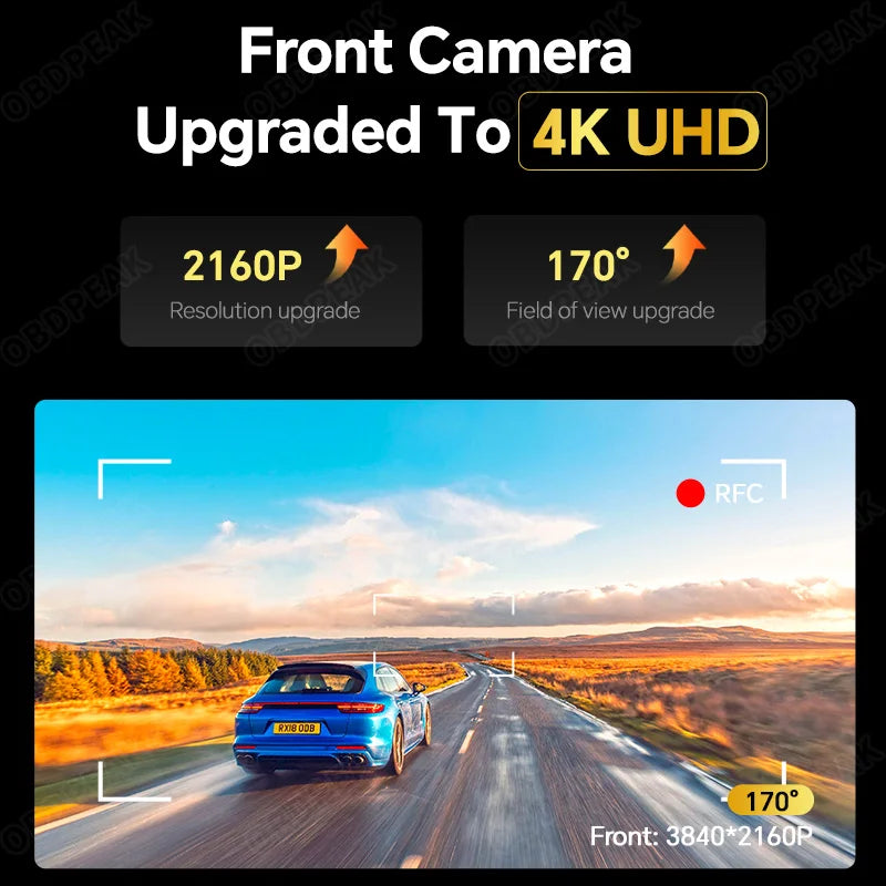 NEW H6 Dashcam 4K GPS WIFI Touch 11.26 Inch Night Vision Car DVR Dash Cam Black box Video recorder Camera Rear View Mirror