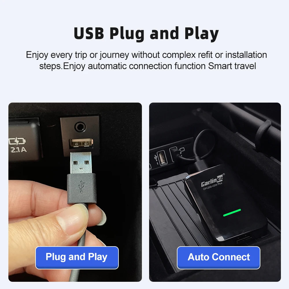 Carlinkit 5.0 4.0 3.0 Carplay Wireless Adapter Wired To Wireless Apple Car Play Box for Pioneer Sphda120 AVH- Android Multimedia