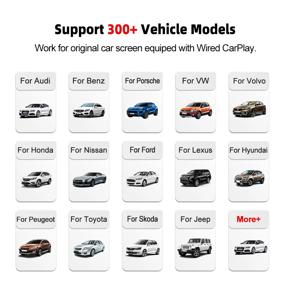 Carlinkit 5.0 4.0 3.0 Carplay Wireless Adapter Wired To Wireless Apple Car Play Box for Pioneer Sphda120 AVH- Android Multimedia