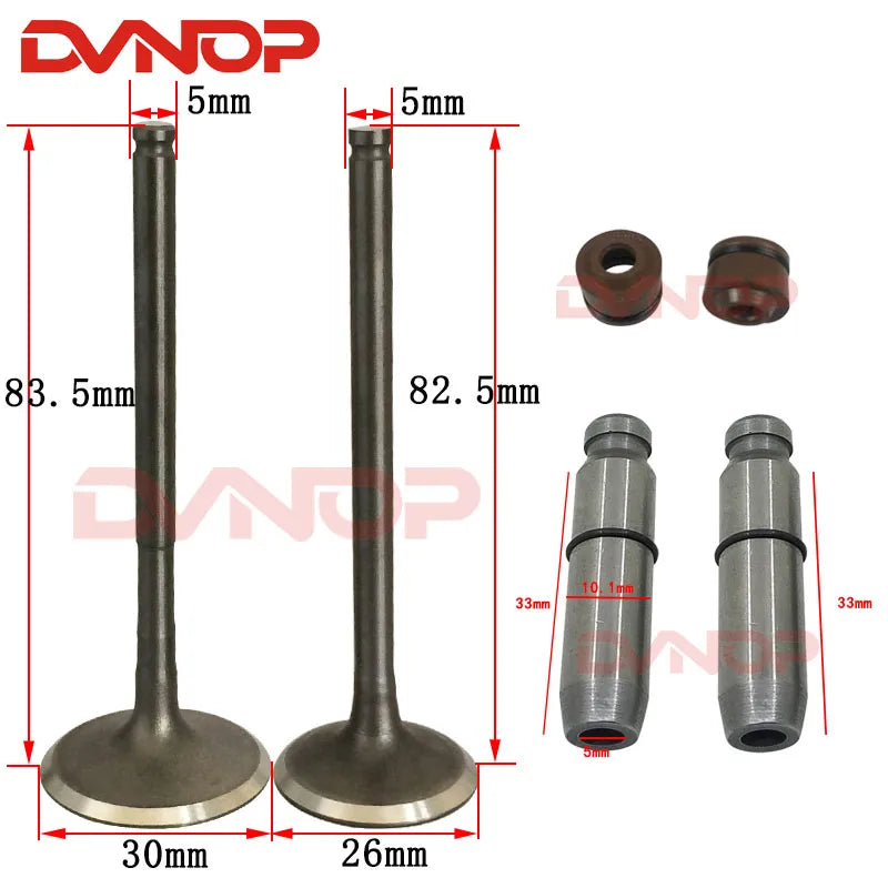 Motorcycle Engine Valve Intake Exhaust Stem Valve for Honda CBF150 XR150 XR 150 CBF 150 KTT Engine Spare Parts