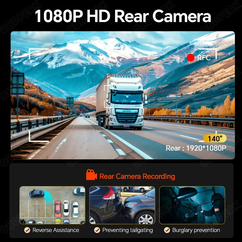 NEW H6 Dashcam 4K GPS WIFI Touch 11.26 Inch Night Vision Car DVR Dash Cam Black box Video recorder Camera Rear View Mirror