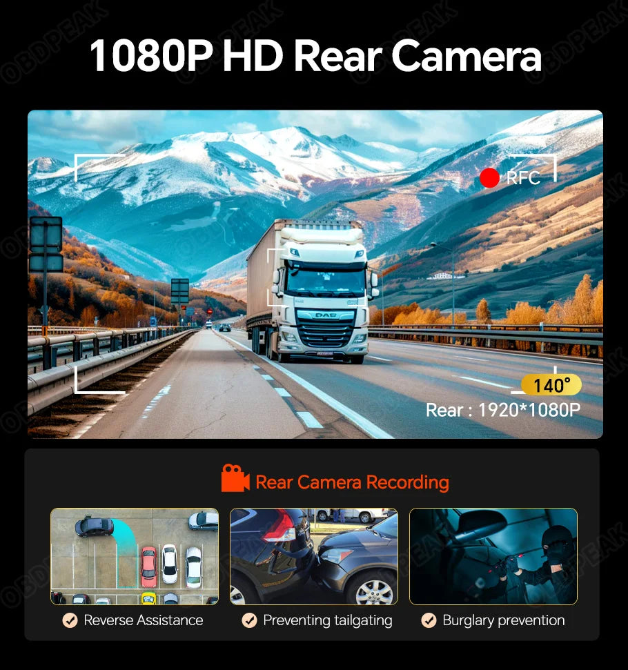 NEW H6 Dashcam 4K GPS WIFI Touch 11.26 Inch Night Vision Car DVR Dash Cam Black box Video recorder Camera Rear View Mirror