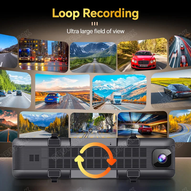 NEW H6 Dashcam 4K GPS WIFI Touch 11.26 Inch Night Vision Car DVR Dash Cam Black box Video recorder Camera Rear View Mirror