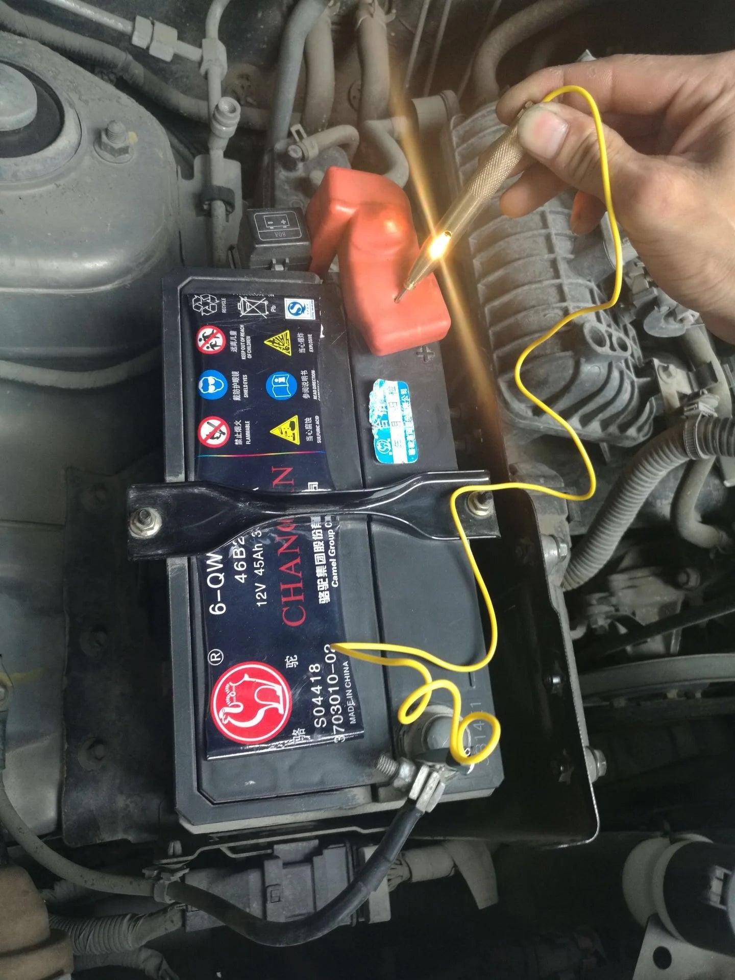 Auto Car Light Circuit Tester Lamp Voltage DC 6V 12V 24V Copper Test Pen Detector Probe Light System Test Probe Lamp Tools