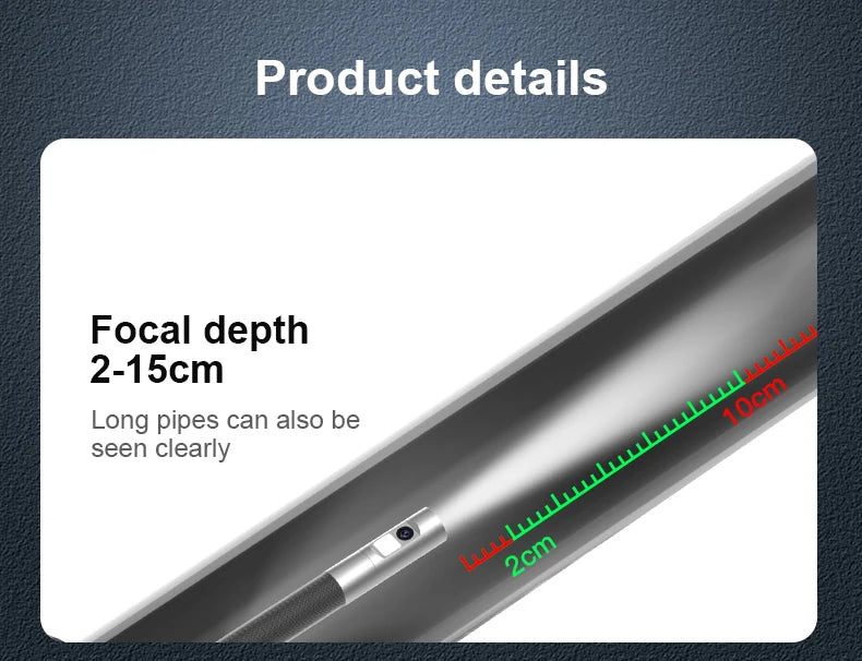 360° Steering Industrial Endoscope Camera 8mm 5"IPS Screen Single&Dual Lens Inspection Borescope 1080P For Car Engine Pip
