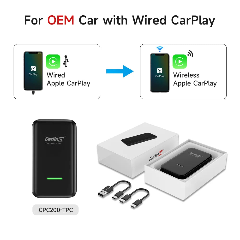 Carlinkit 5.0 4.0 3.0 Carplay Wireless Adapter Wired To Wireless Apple Car Play Box for Pioneer Sphda120 AVH- Android Multimedia
