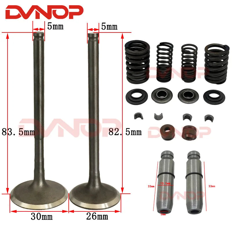 Motorcycle Engine Valve Intake Exhaust Stem Valve for Honda CBF150 XR150 XR 150 CBF 150 KTT Engine Spare Parts