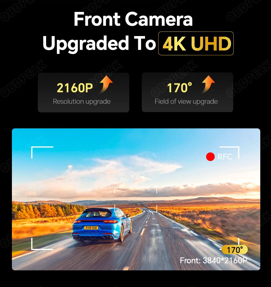 NEW H6 Dashcam 4K GPS WIFI Touch 11.26 Inch Night Vision Car DVR Dash Cam Black box Video recorder Camera Rear View Mirror