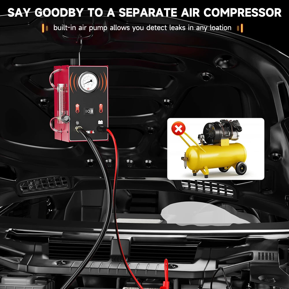 ANCEL S300 Car Smoke Leak Detector Turbo 12V with Pump EVAP Pipe Leak Locator Smoke Generator Diagnostic Tool for Car Motorcycle