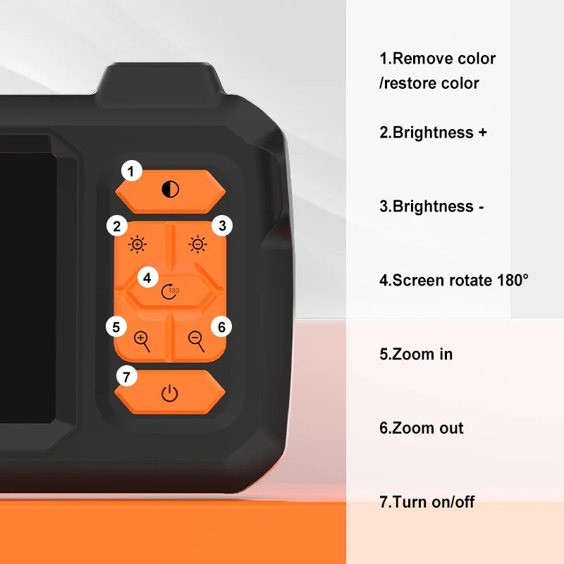 Industrial Endoscope Camera 4.3Inch Screen HD1080P USB 8MM Lens 8 LEDs 1M-100M Car Pipe Inspection Borescope Camera Waterproof