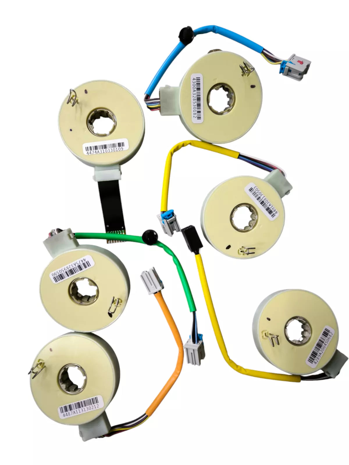 6 Sensore Angolo Sterzo - Guaina Arancione Giallo Blu Verde Flat