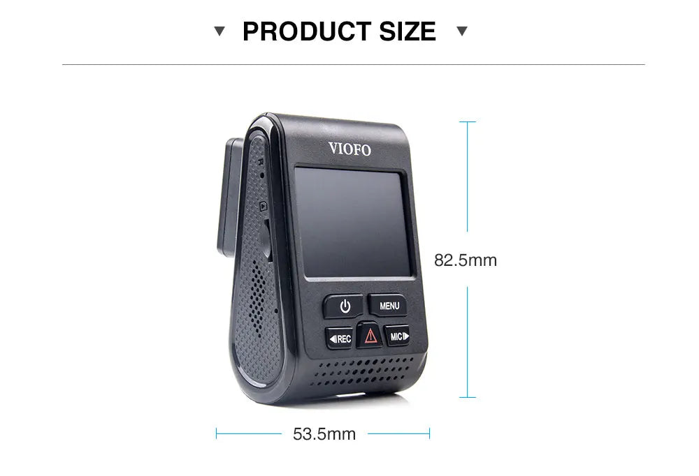 VIOFO A119 V3 2K 60fps Car Dash Cam Super Night Vision Quad HD 2560 * 1600P Car DVR with Parking Mode G-sensor optional GPS