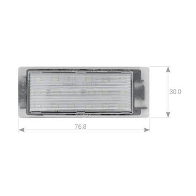 Plafoniere luce targa LED DACIA/MERCEDES/NISSAN/RENAULT/SMART