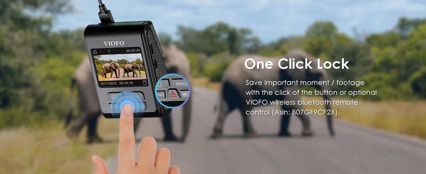 VIOFO A119 V3 2K 60fps Car Dash Cam Super Night Vision Quad HD 2560 * 1600P Car DVR with Parking Mode G-sensor optional GPS