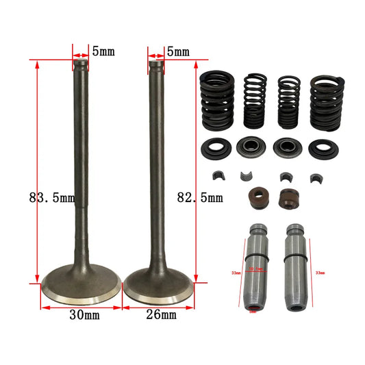 Motorcycle Engine Valve Intake Exhaust Stem Valve for Honda CBF150 XR150 XR 150 CBF 150 KTT Engine Spare Parts