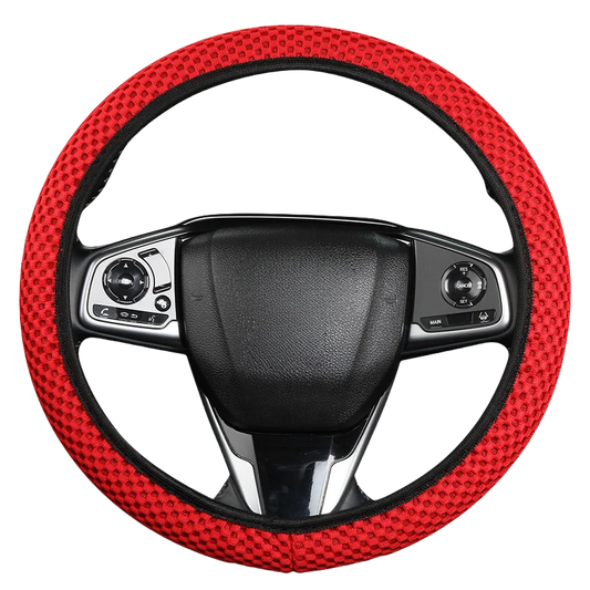 Summer Four Seasons Breathable Massage Comfortable Mesh Cloth Car Steering Wheel Cover Car Accessories For All Cars