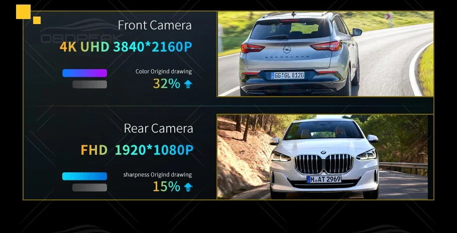 K4 11.26 Inch Carplay & Android Auto 4K 2160P Wifi Dash Cam Rearview Mirror Car DVR GPS Navigation Video Recorder Dual Lens