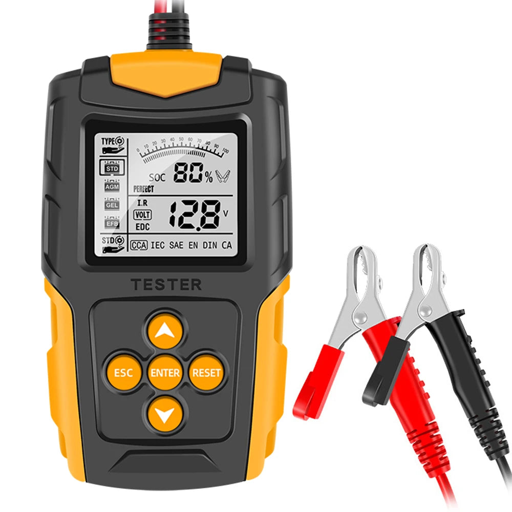 Digital Car Battery Analyzer Diagnostic Tool CCA Internal Resistance Tester Charging Scanner Car Battery Tester Capacity 12V 24V