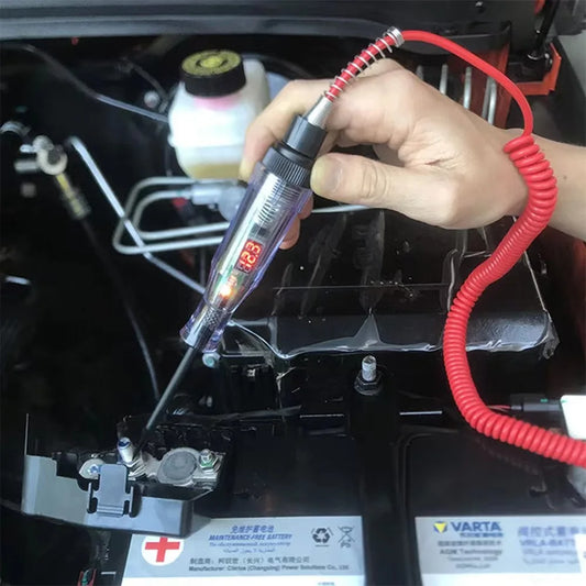 Car Truck Voltage Circuit Tester 6V 12V 24V  Auto Car Diagnostic Probe Test Pen Light Bulb Electric Measuring Pen Repair Tools