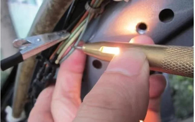 Auto Car Light Circuit Tester Lamp Voltage DC 6V 12V 24V Copper Test Pen Detector Probe Light System Test Probe Lamp Tools