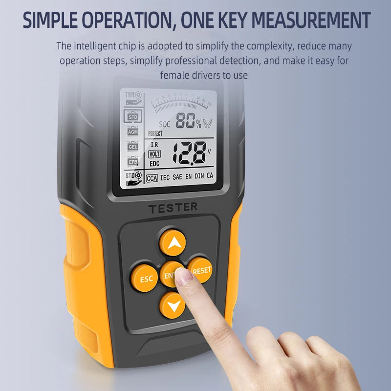 Digital Car Battery Analyzer Diagnostic Tool CCA Internal Resistance Tester Charging Scanner Car Battery Tester Capacity 12V 24V