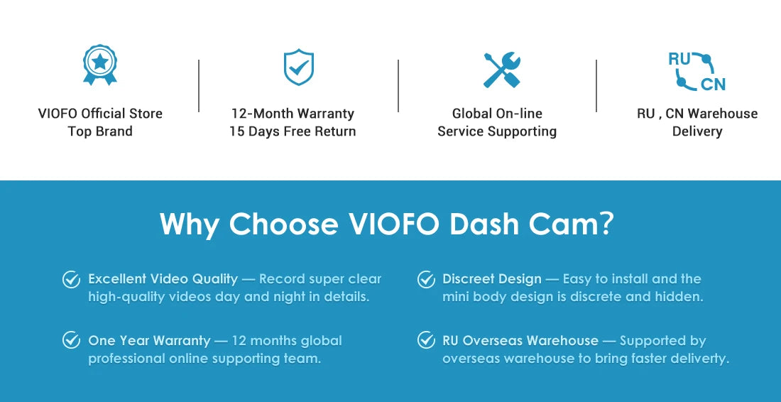 VIOFO A119 V3 2K 60fps Car Dash Cam Super Night Vision Quad HD 2560 * 1600P Car DVR with Parking Mode G-sensor optional GPS