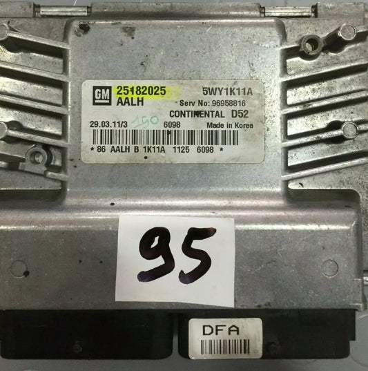 25182025 AALH  - CENTRALINA MOTORE - CHEVROLET SPARK D52 5WY1K11A, GM (R95)